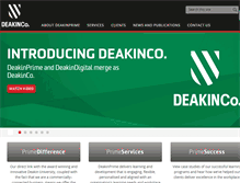 Tablet Screenshot of deakinprime.com